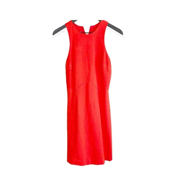 Trina Turk Sleeveless Dress Orange Stretch Size 2 New - Picture 1 of 11